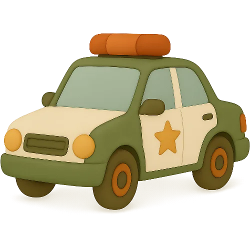 Osebna otroška knjiga o policiji in pogumnem junaku