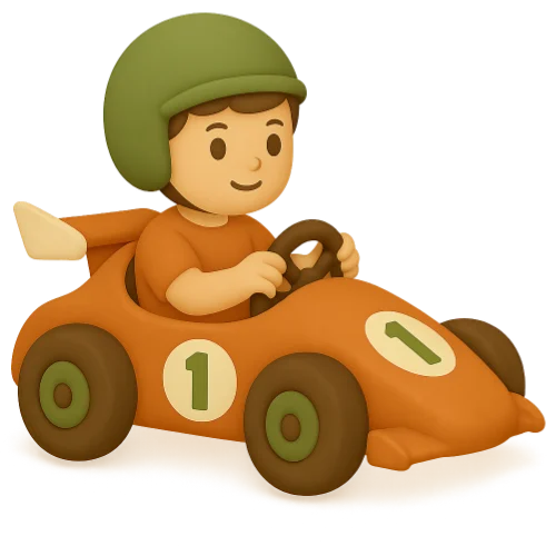 Osebna otroška knjiga o dirkanju – sanje postanejo resničnost