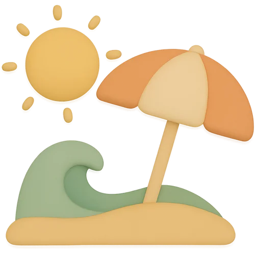 Osebna otroška knjiga o dogodivščinah na plaži