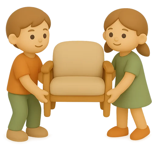 Osebna knjiga za otroke o selitvi v nov dom