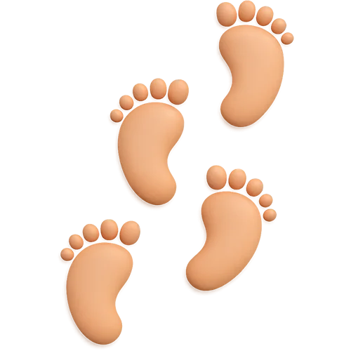 Osebna otroška knjiga o učenju hoje – magična pot prvih korakov