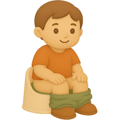 Osebna otroška knjiga o učenju uporabe kahlice